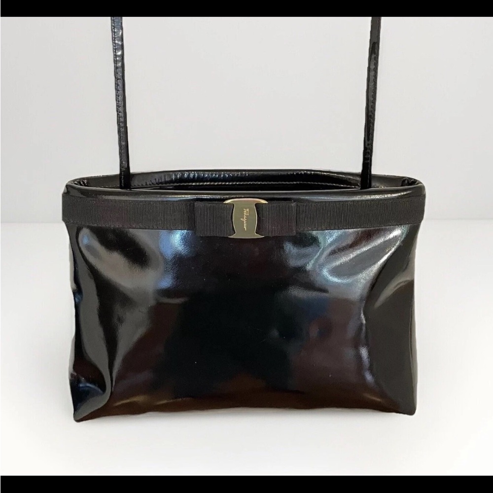Salvatore Ferragamo Vara Bow Patent Leather Purse